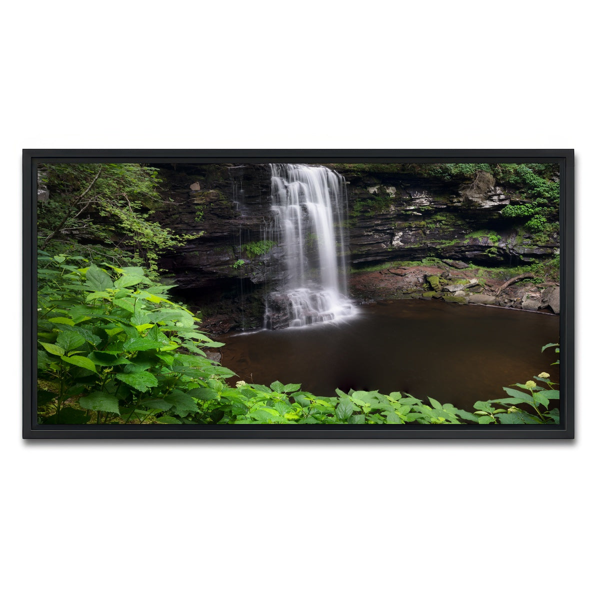 AUTO-MOCKUP WHITE | Green Eye | 1 Piece | Black Framed Canvas | group=2x1