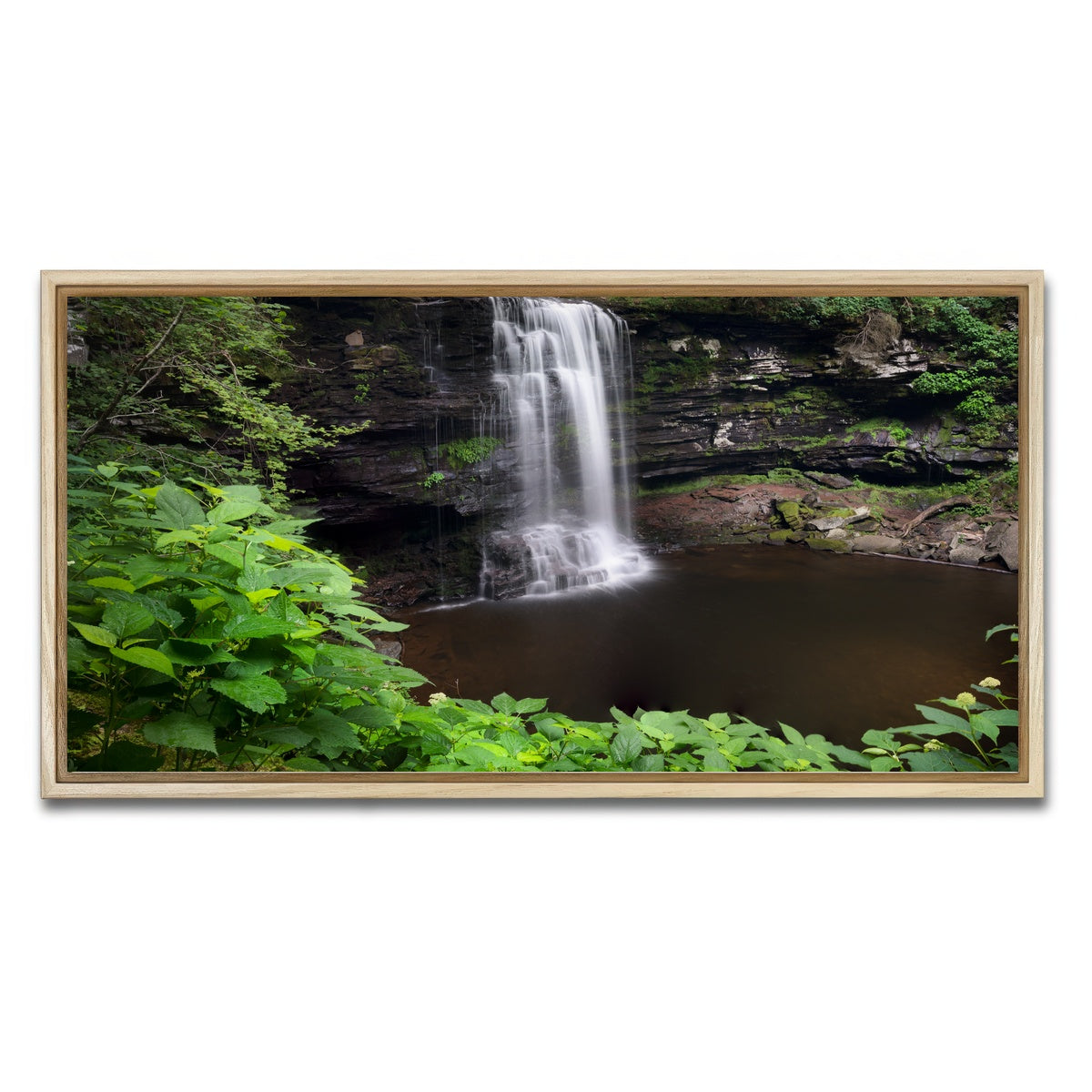 AUTO-MOCKUP WHITE | Green Eye | 1 Piece | Natural Framed Canvas | group=2x1