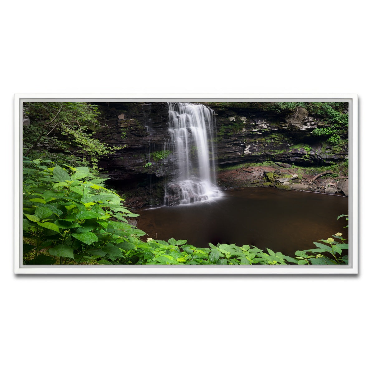 AUTO-MOCKUP WHITE | Green Eye | 1 Piece | White Framed Canvas | group=2x1