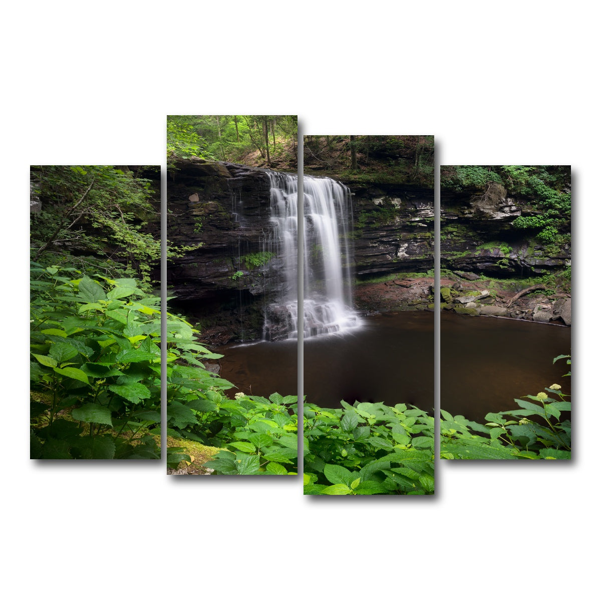 AUTO-MOCKUP WHITE | Green Eye | 4 Piece | Gallery Wrap Canvas | group=4_normal