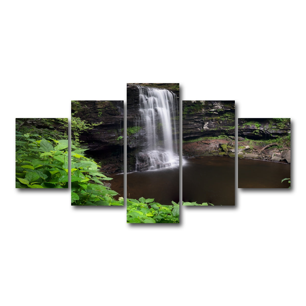 AUTO-MOCKUP WHITE | Green Eye | 5 Piece | Gallery Wrap Canvas | group=5_short