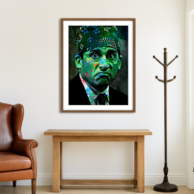 AUTO-MOCKUP ROOM | Green Prison Mike Wall Art