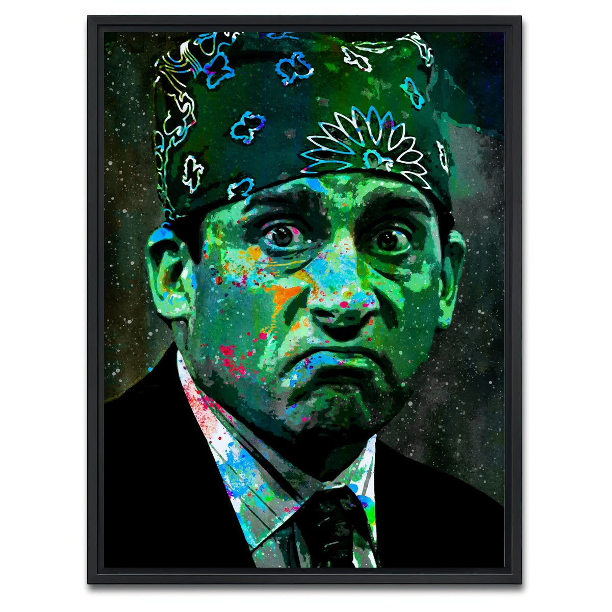 AUTO-MOCKUP WHITE | Green Prison Mike | 1 Piece | Black Framed Canvas | group=3x4
