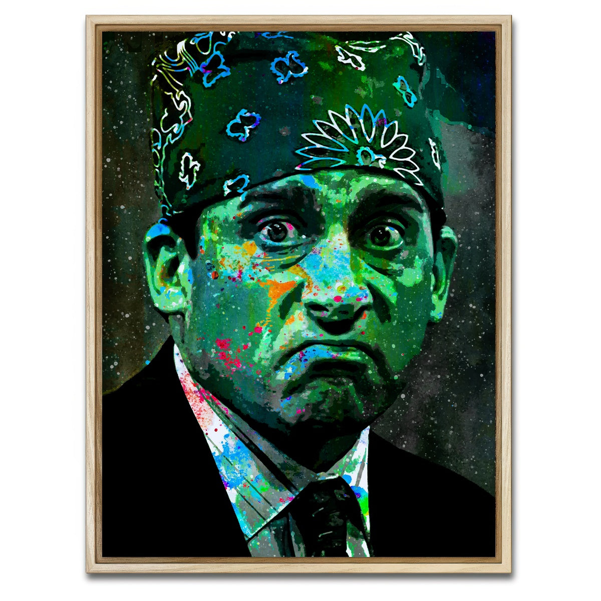 AUTO-MOCKUP WHITE | Green Prison Mike | 1 Piece | Natural Framed Canvas | group=3x4