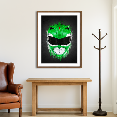 AUTO-MOCKUP ROOM | Green Ranger Portrait Wall Art