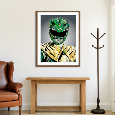 AUTO-MOCKUP ROOM | Green Ranger Rip Wall Art