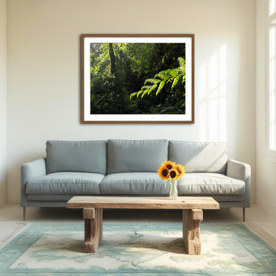 AUTO-MOCKUP ROOM | Green Samambaia Wall Art