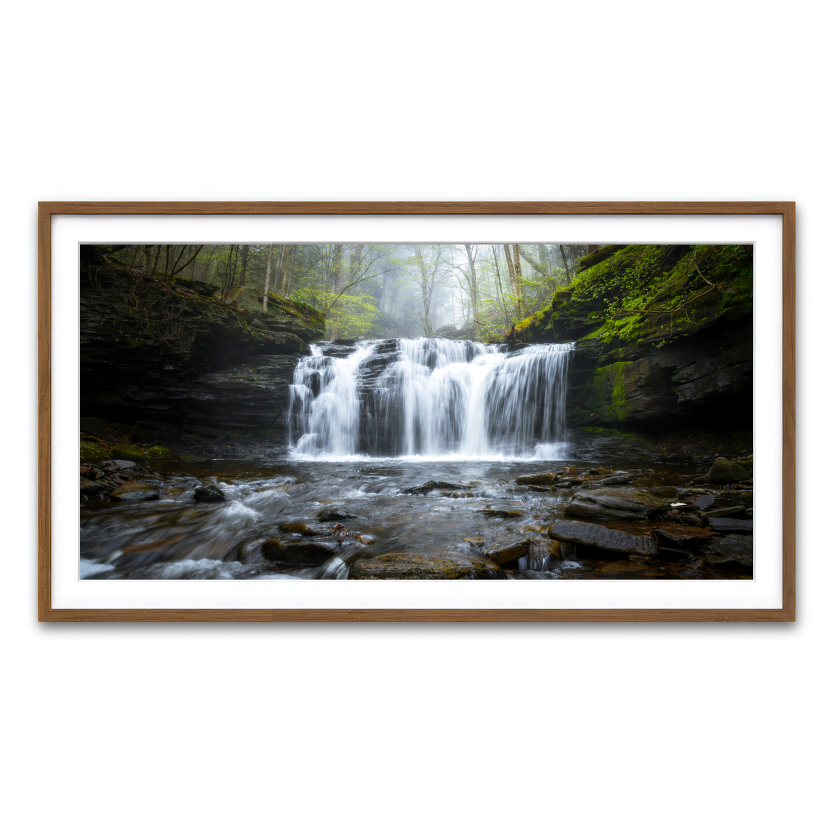 Framed Print 2x1 Walnut