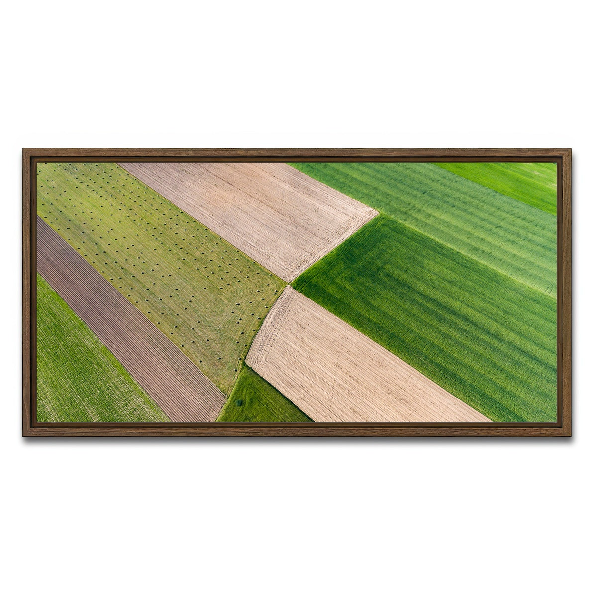 AUTO-MOCKUP WHITE | Greener Pastures | 1 Piece | Walnut Framed Canvas | group=2x1