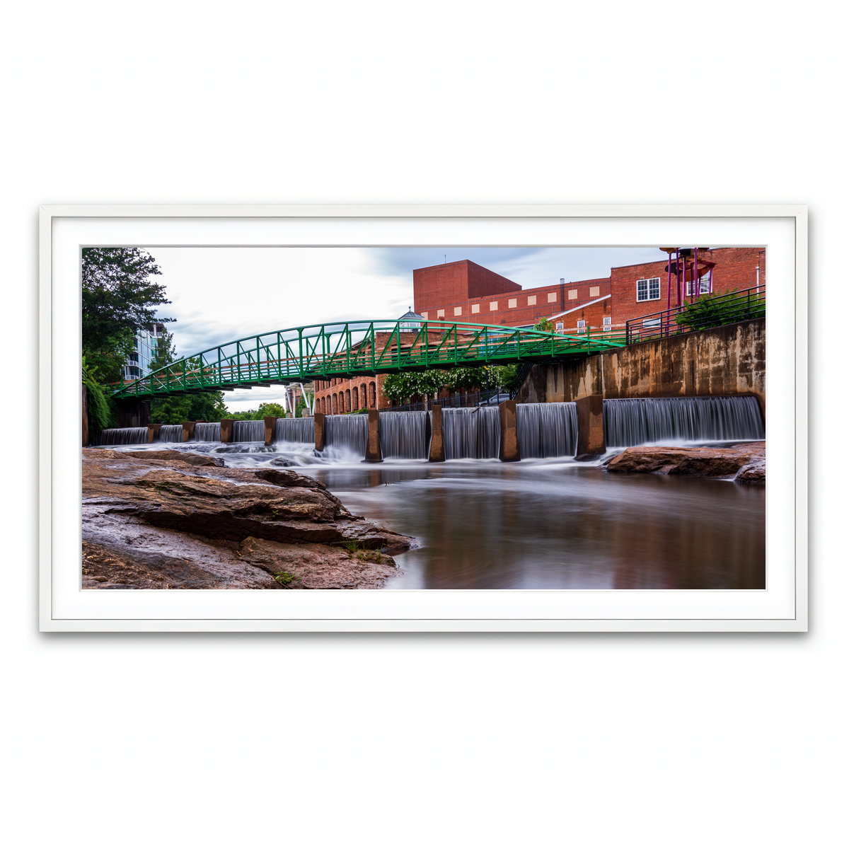 Framed Print 2x1 White