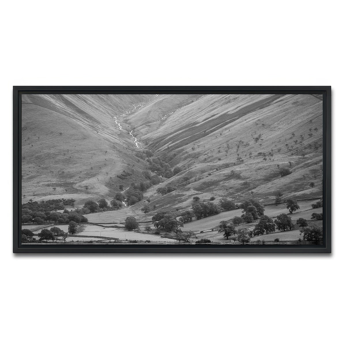 AUTO-MOCKUP WHITE | Grey Canyon | 1 Piece | Black Framed Canvas | group=2x1