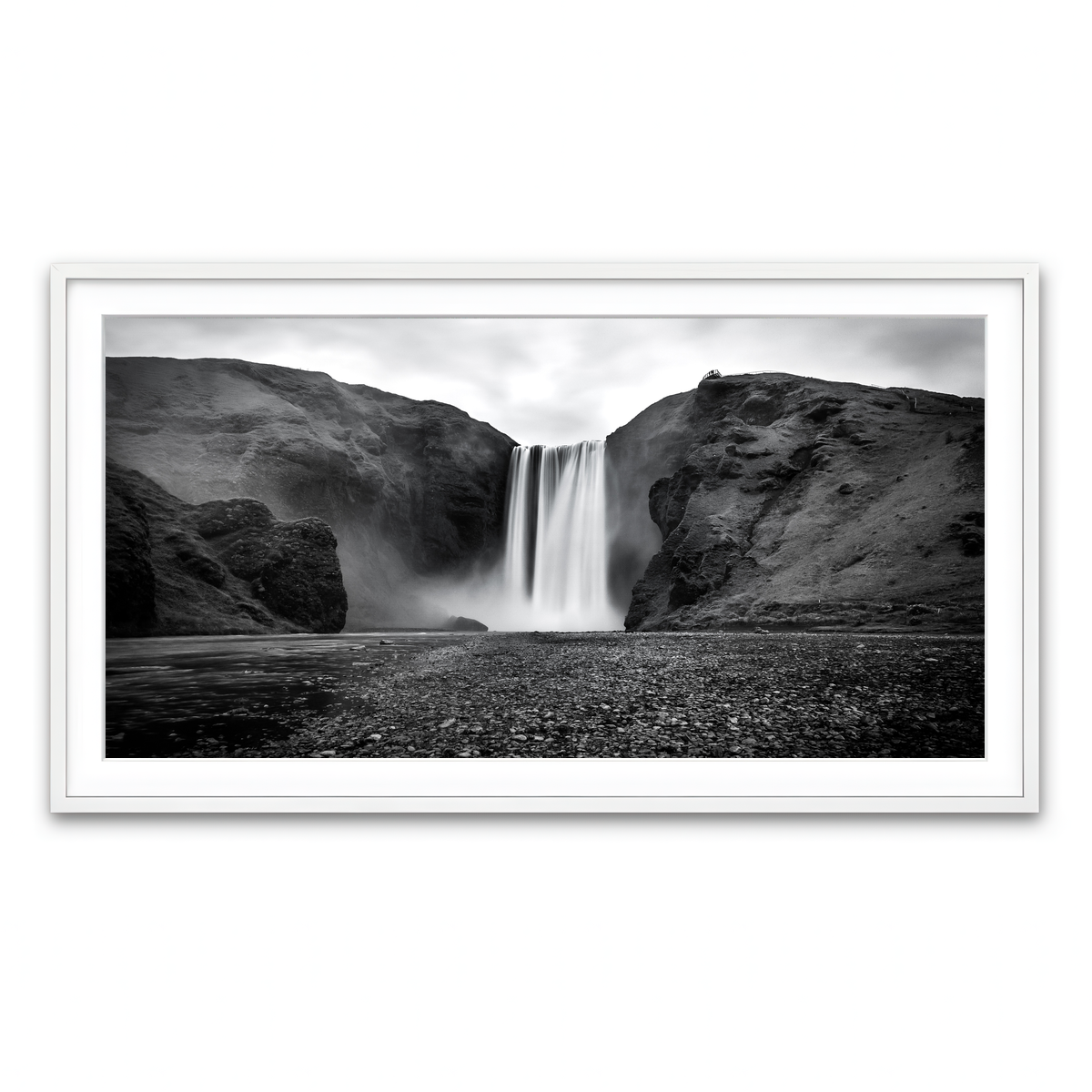 Framed Print 2x1 White