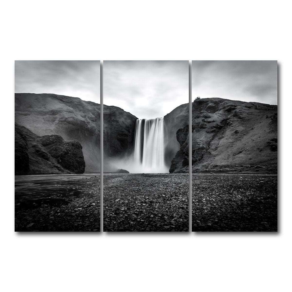 AUTO-MOCKUP WHITE | Grey Fall | 3 Piece | Gallery Wrap Canvas | group=12x24
