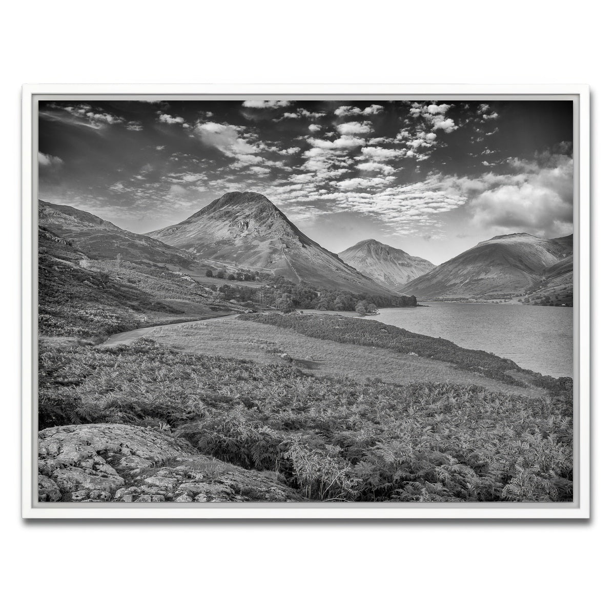 AUTO-MOCKUP WHITE | Grey Peaks | 1 Piece | White Framed Canvas | group=4x3