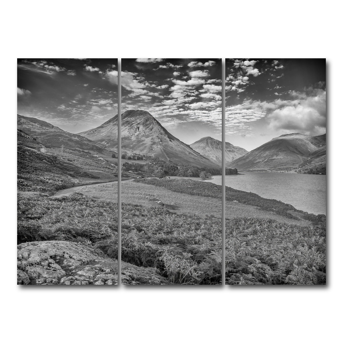 AUTO-MOCKUP WHITE | Grey Peaks | 3 Piece | Gallery Wrap Canvas | group=8x18