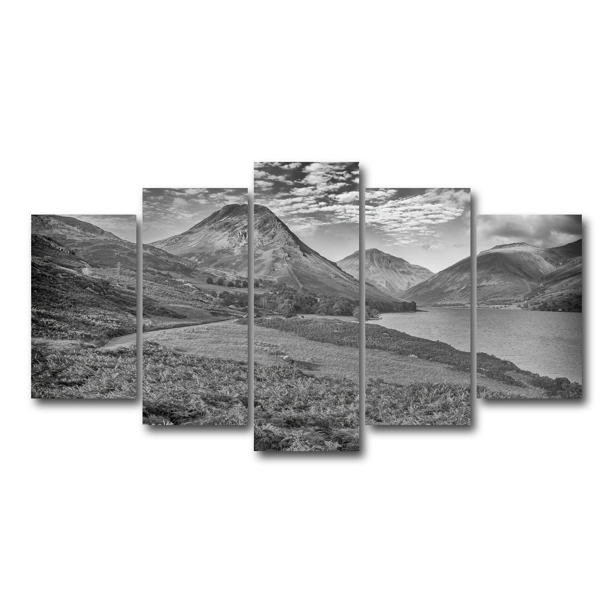 AUTO-MOCKUP WHITE | Grey Peaks | 5 Piece | Gallery Wrap Canvas | group=5_normal
