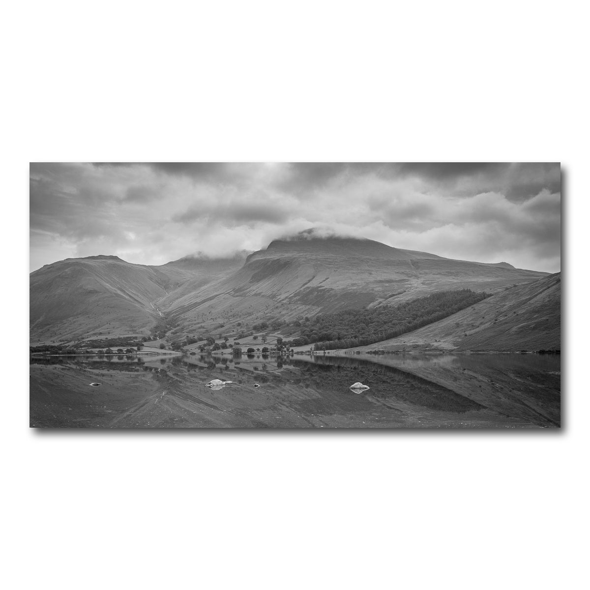 AUTO-MOCKUP WHITE | Grey Reflections | 1 Piece | Gallery Wrap Canvas | group=2x1