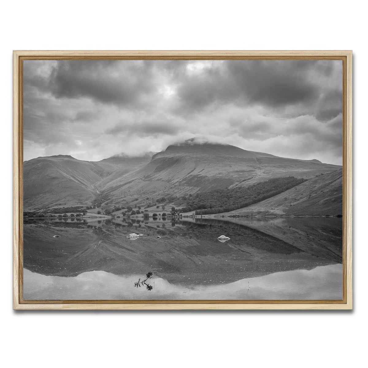 AUTO-MOCKUP WHITE | Grey Reflections | 1 Piece | Natural Framed Canvas | group=4x3