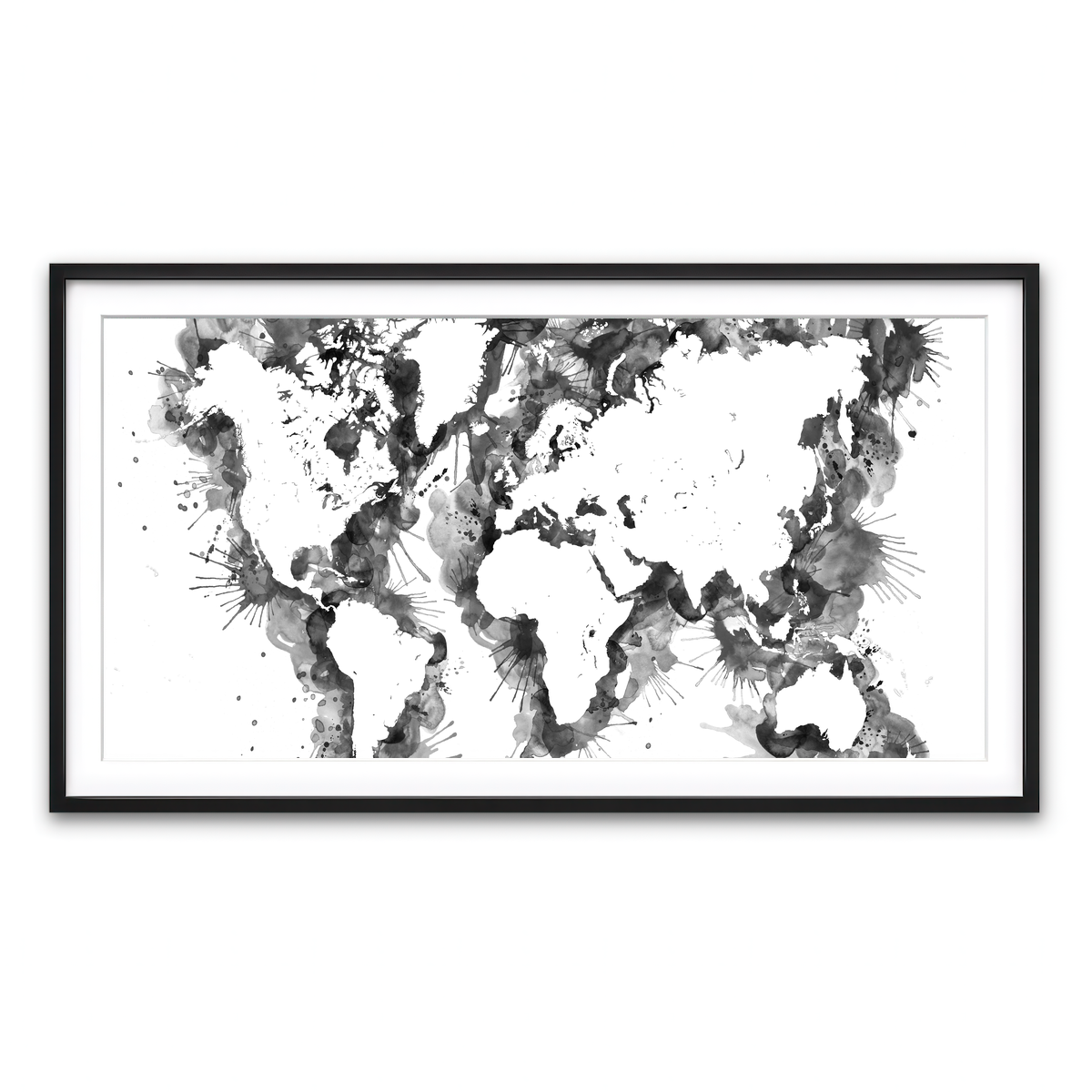 Framed Print 2x1 Black