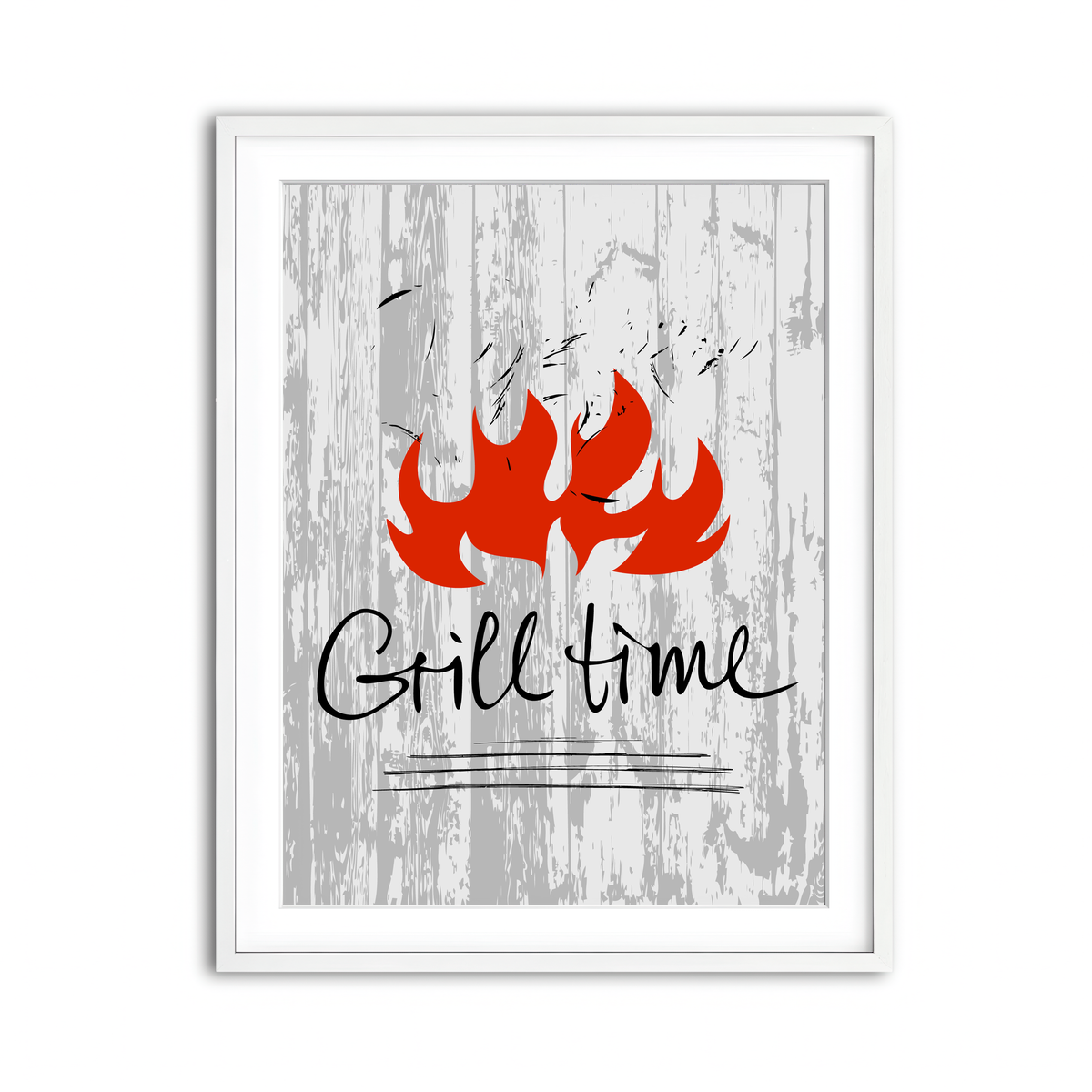 Framed Print 3x4 White