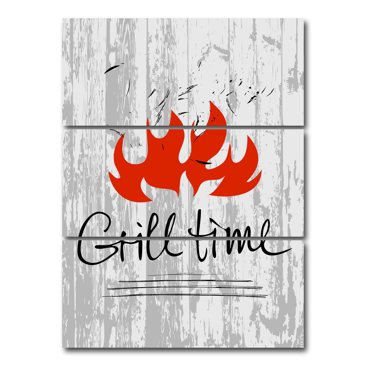 AUTO-MOCKUP WHITE | Grill Time | 3 Piece | Gallery Wrap Canvas | group=8x18_stacked