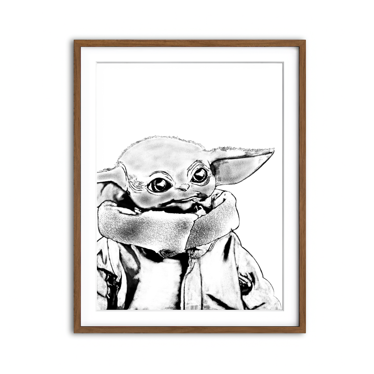 Framed Print 3x4 Walnut