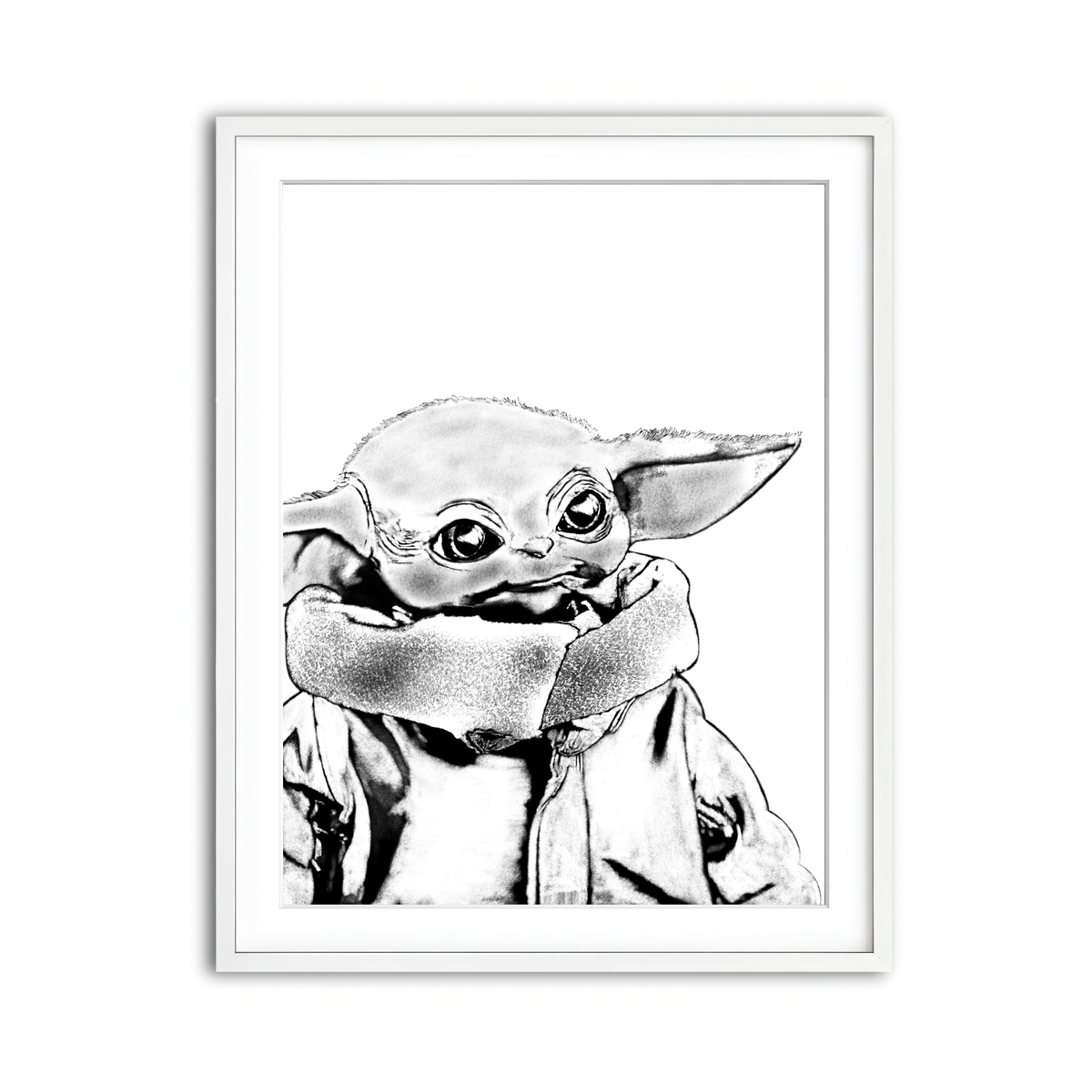 Framed Print 3x4 White