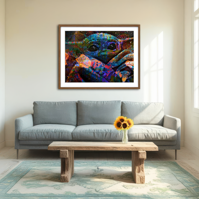 AUTO-MOCKUP ROOM | Grogu Wall Art