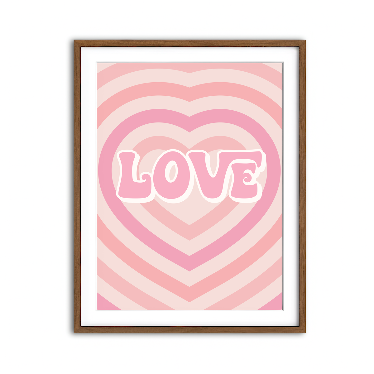 Framed Print 3x4 Walnut