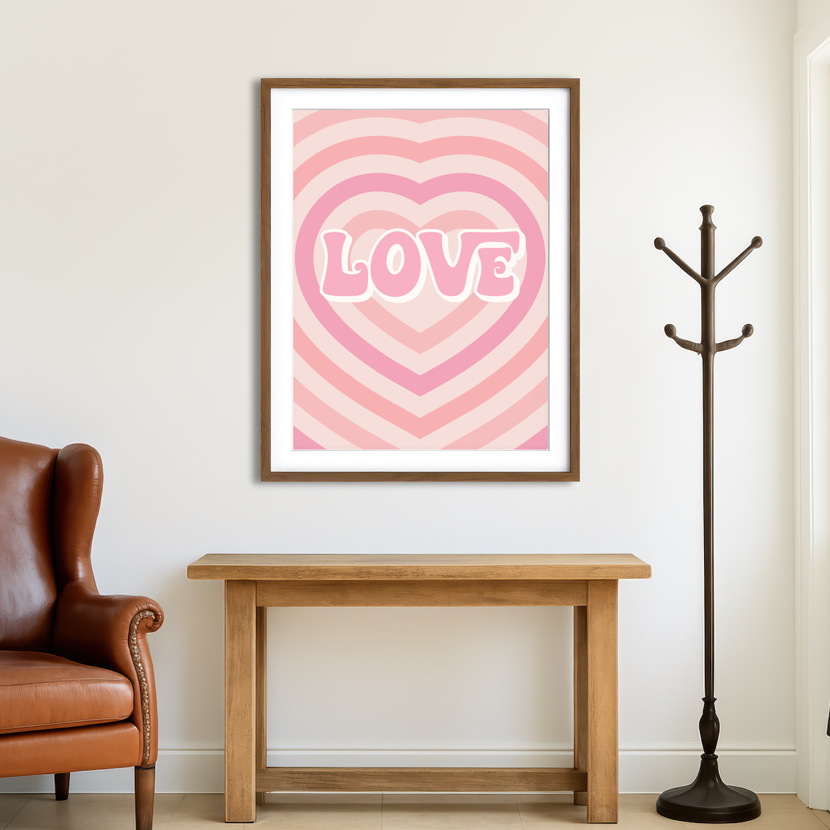 AUTO-MOCKUP ROOM | Groovy Kind of Love Wall Art