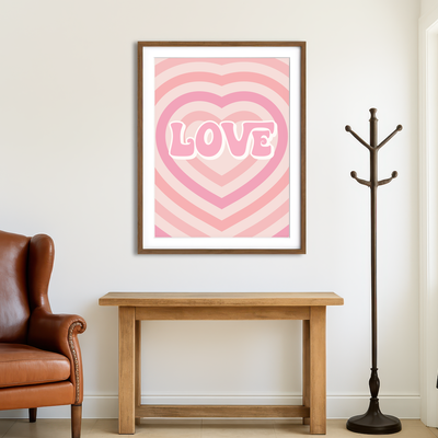 AUTO-MOCKUP ROOM | Groovy Kind of Love Wall Art
