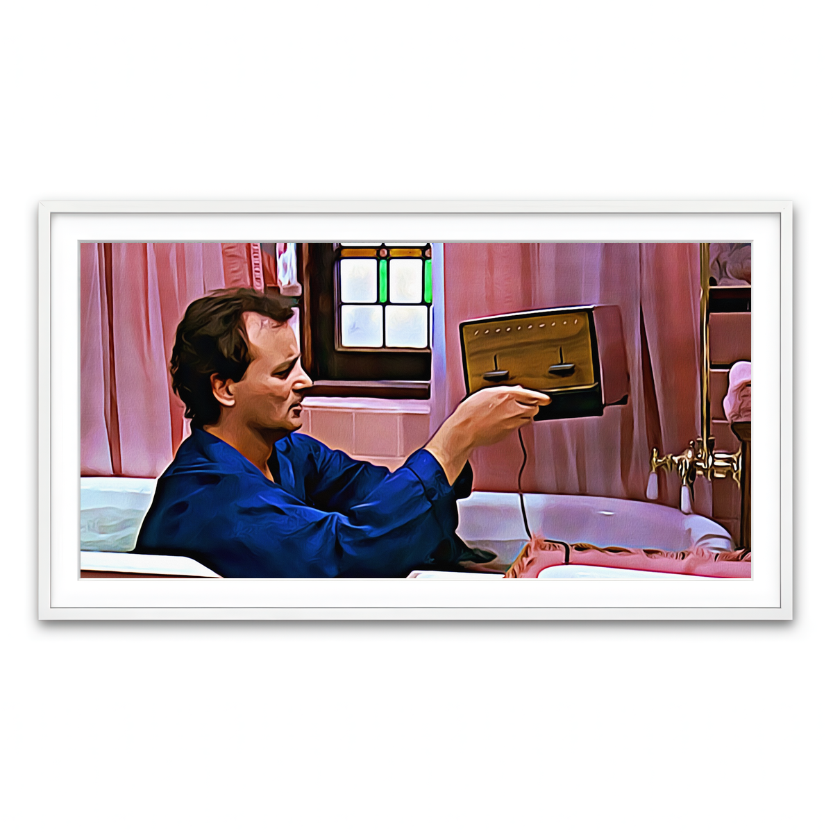 Framed Print 2x1 White