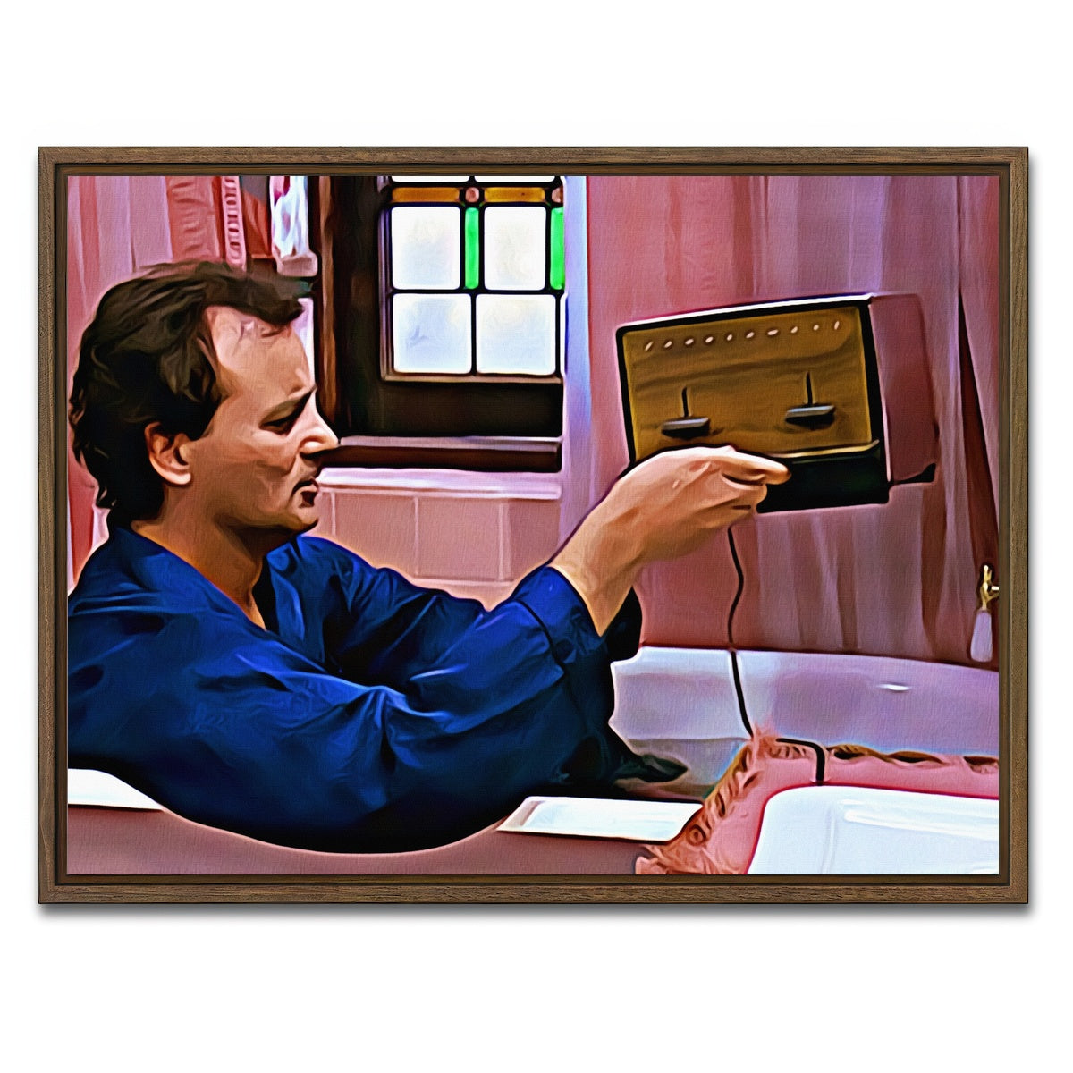 AUTO-MOCKUP WHITE | Groundhog Day Toaster | 1 Piece | Walnut Framed Canvas | group=4x3