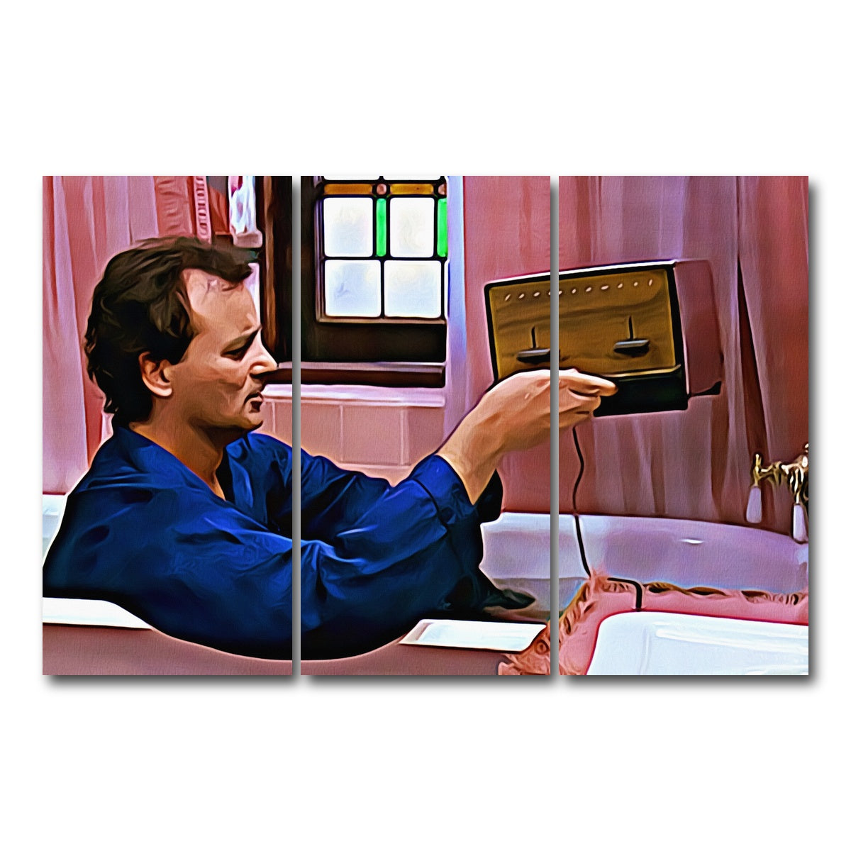 AUTO-MOCKUP WHITE | Groundhog Day Toaster | 3 Piece | Gallery Wrap Canvas | group=12x24