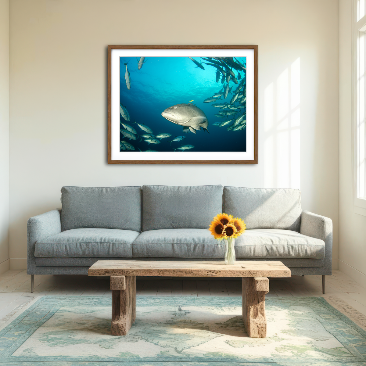 AUTO-MOCKUP ROOM | Grouper - Sea of Cortez Wall Art