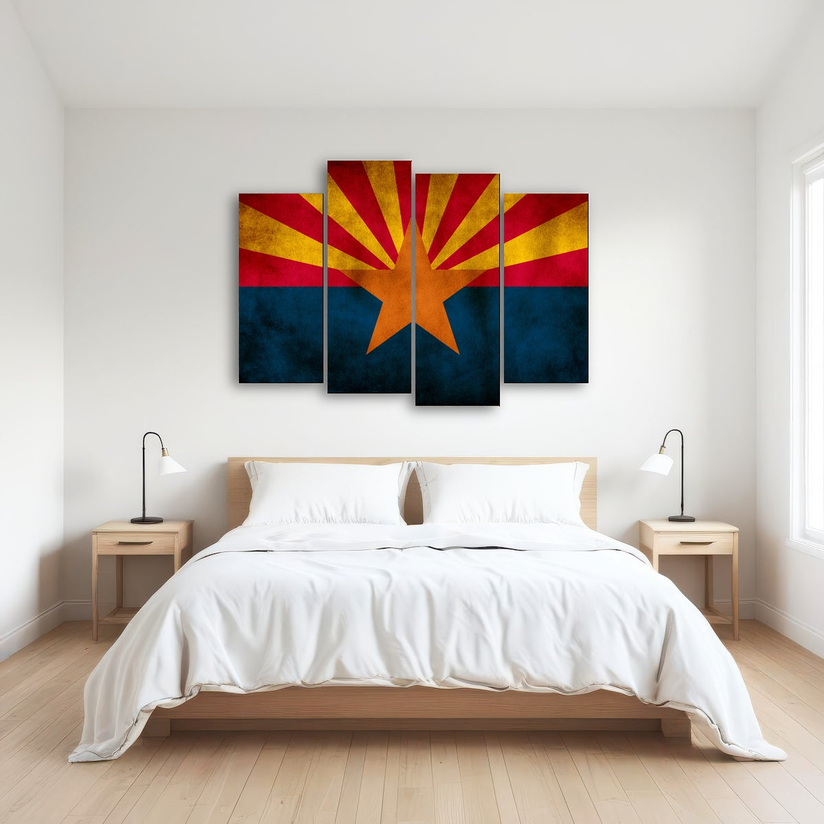 AUTO-MOCKUP ROOM | Grunge Arizona State Flag