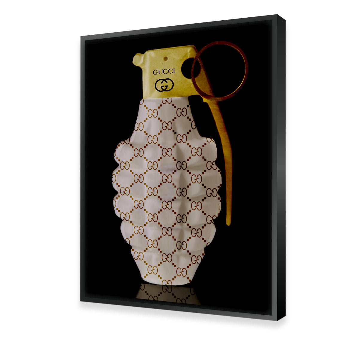 Gucci Gold Grenade Wall Art