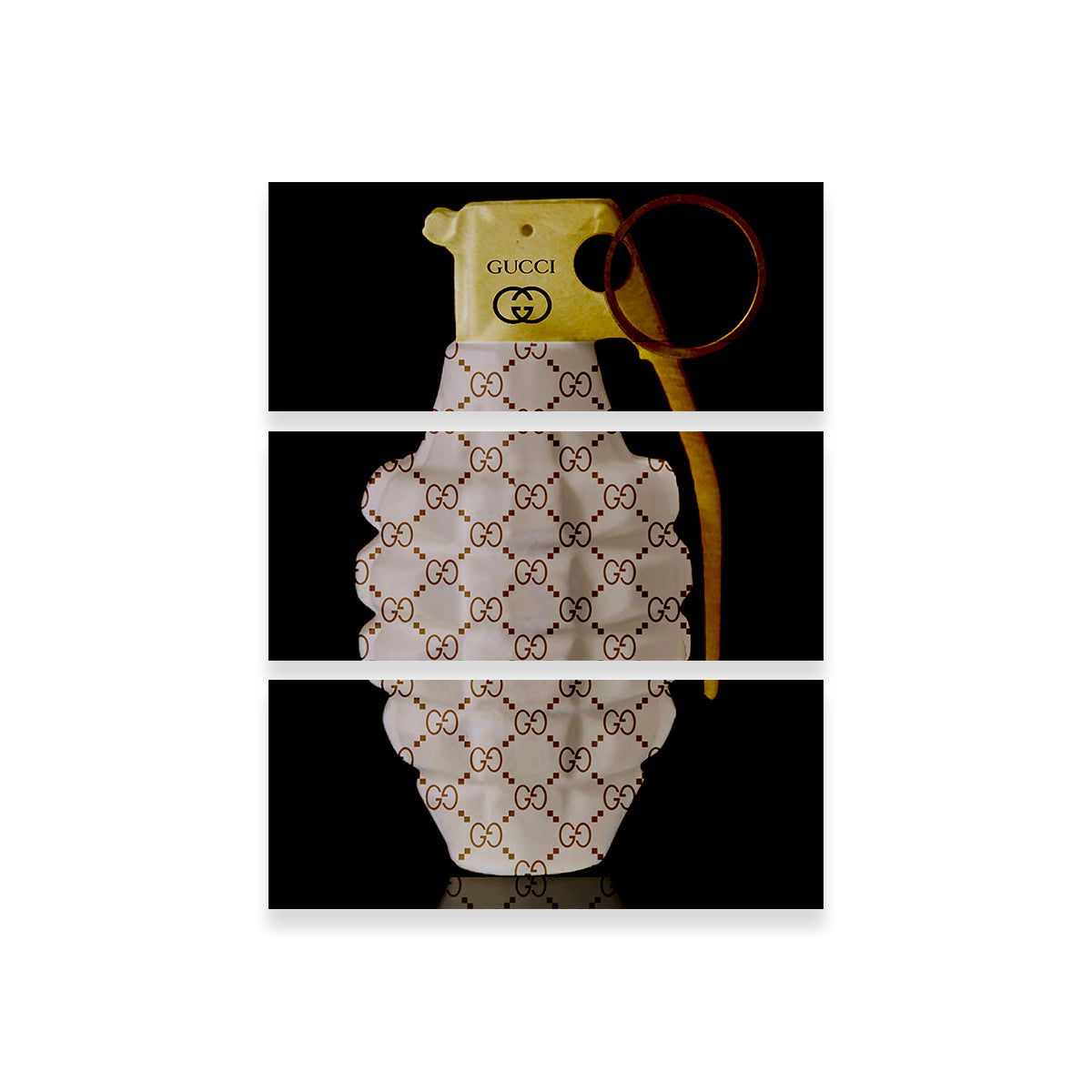 Gucci Gold Grenade Wall Art