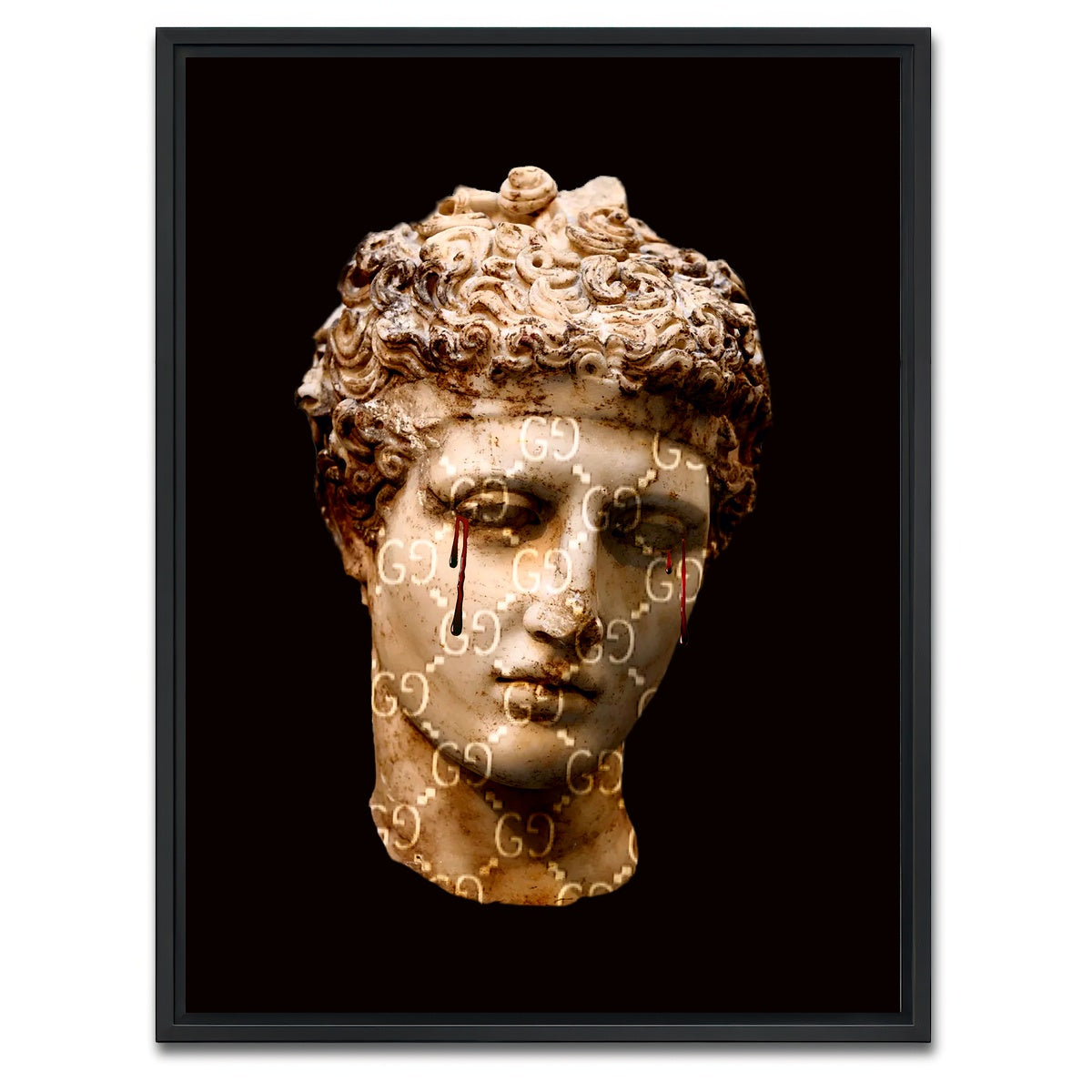 AUTO-MOCKUP WHITE | Gucci Tears | 1 Piece | Black Framed Canvas | group=3x4