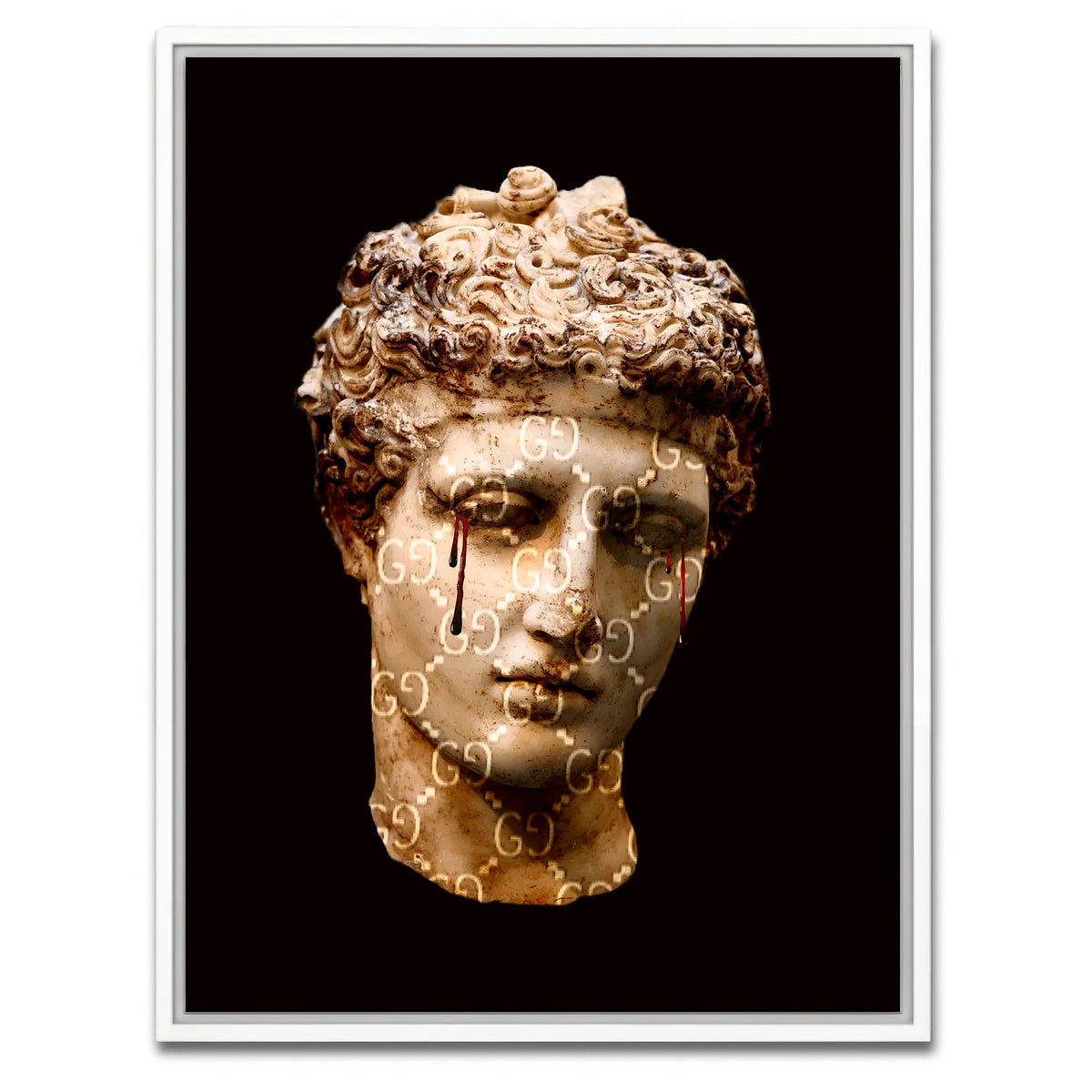 AUTO-MOCKUP WHITE | Gucci Tears | 1 Piece | White Framed Canvas | group=3x4