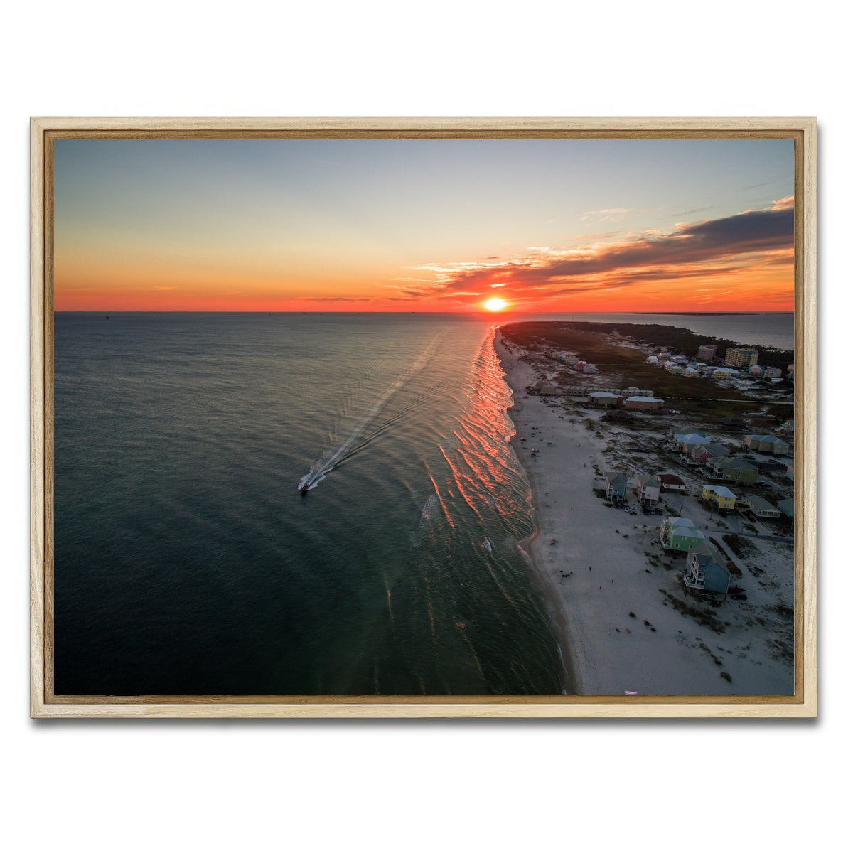 AUTO-MOCKUP WHITE | Gulf Shores - Fort Morgan | 1 Piece | Natural Framed Canvas | group=4x3