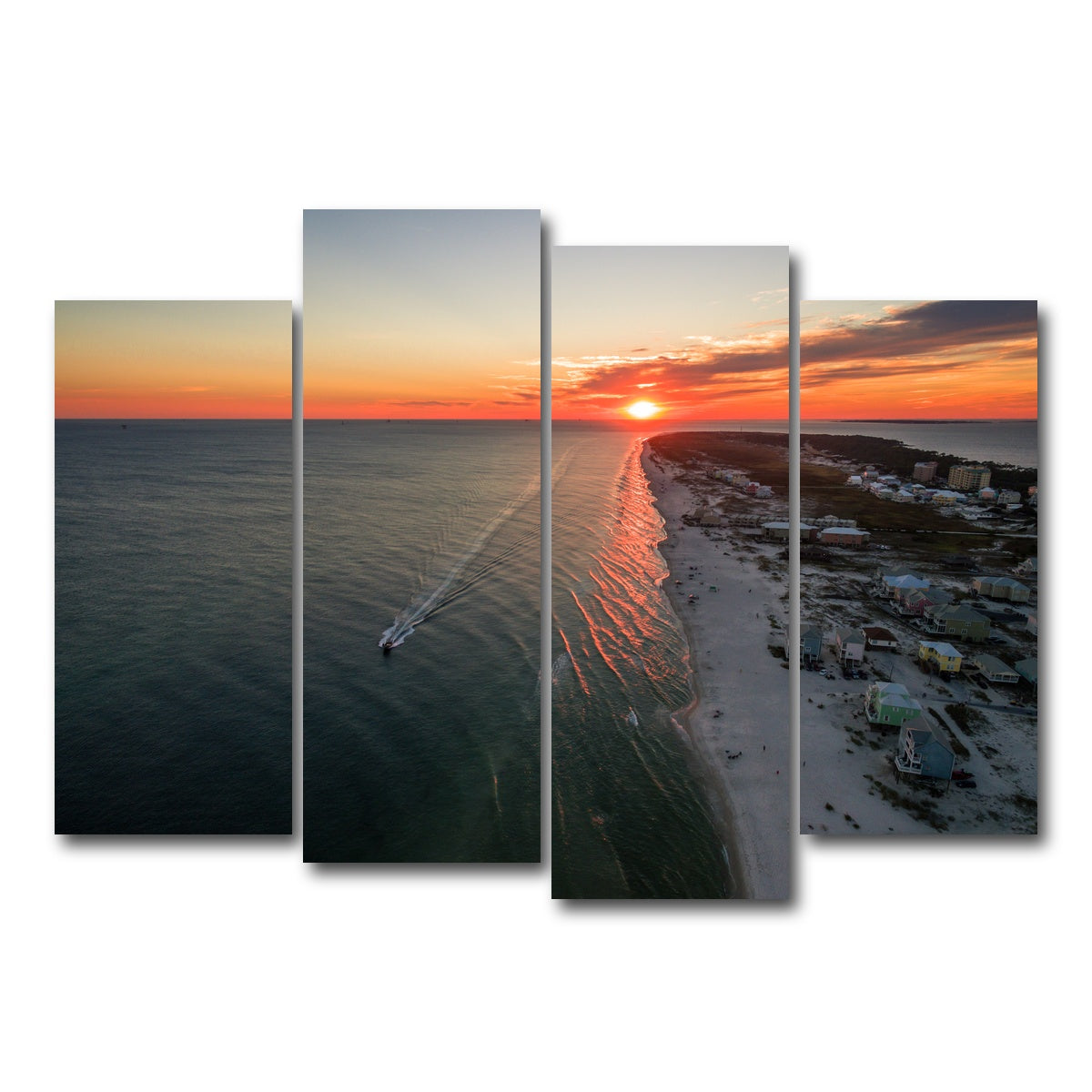 AUTO-MOCKUP WHITE | Gulf Shores - Fort Morgan | 4 Piece | Gallery Wrap Canvas | group=4_normal