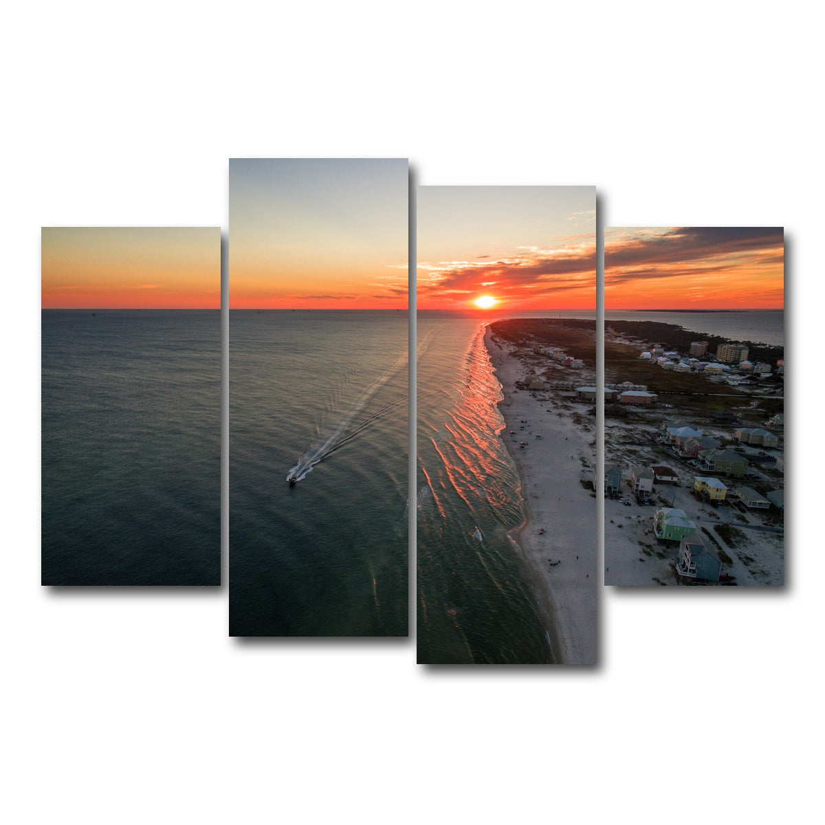 AUTO-MOCKUP WHITE | Gulf Shores - Fort Morgan | 4 Piece | Gallery Wrap Canvas | group=4_short