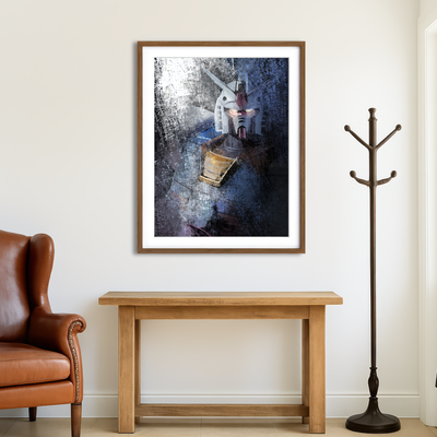 AUTO-MOCKUP ROOM | Gundam blue Wall Art