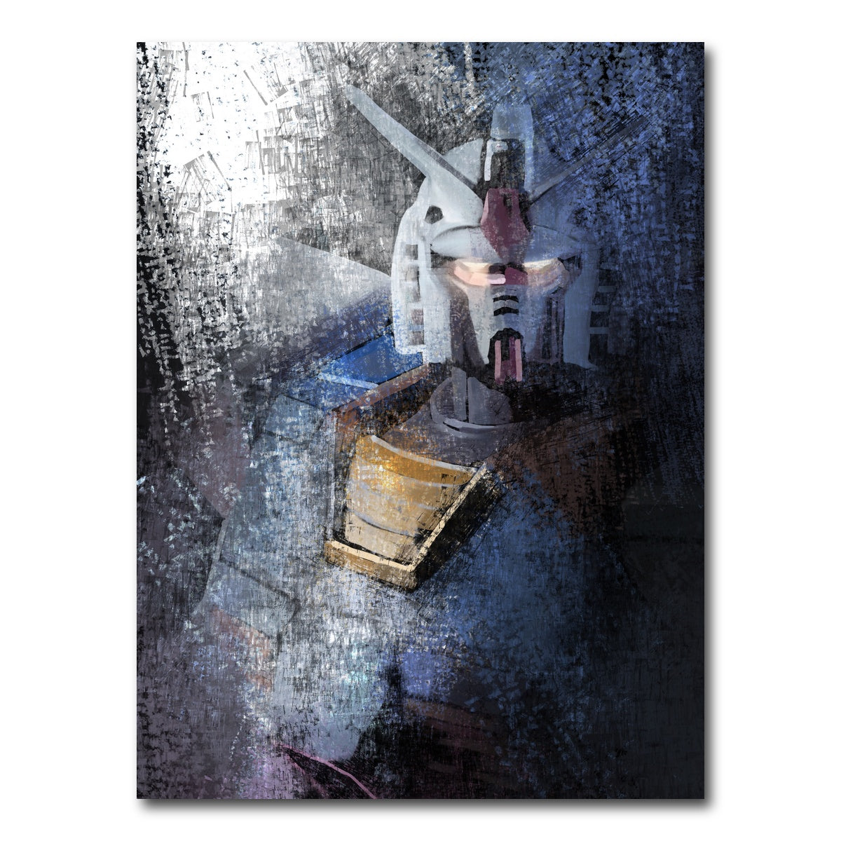 AUTO-MOCKUP WHITE | Gundam blue | 1 Piece | Gallery Wrap Canvas | group=3x4