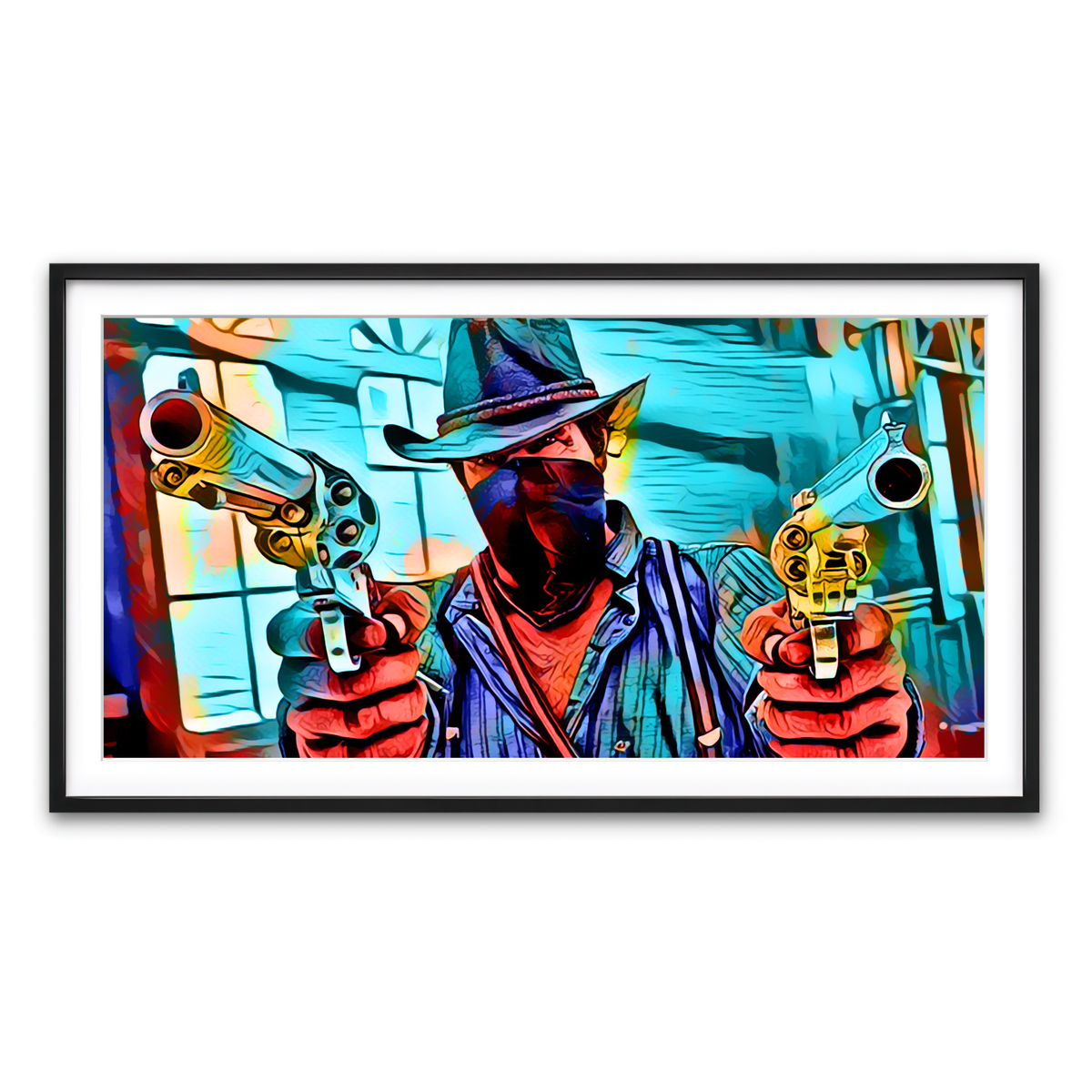 Framed Print 2x1 Black