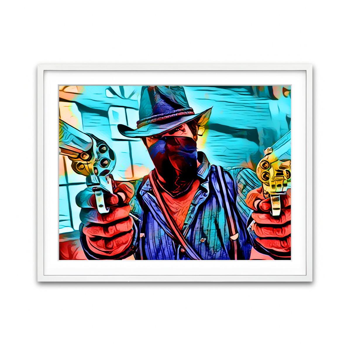 Framed Print 4x3 White