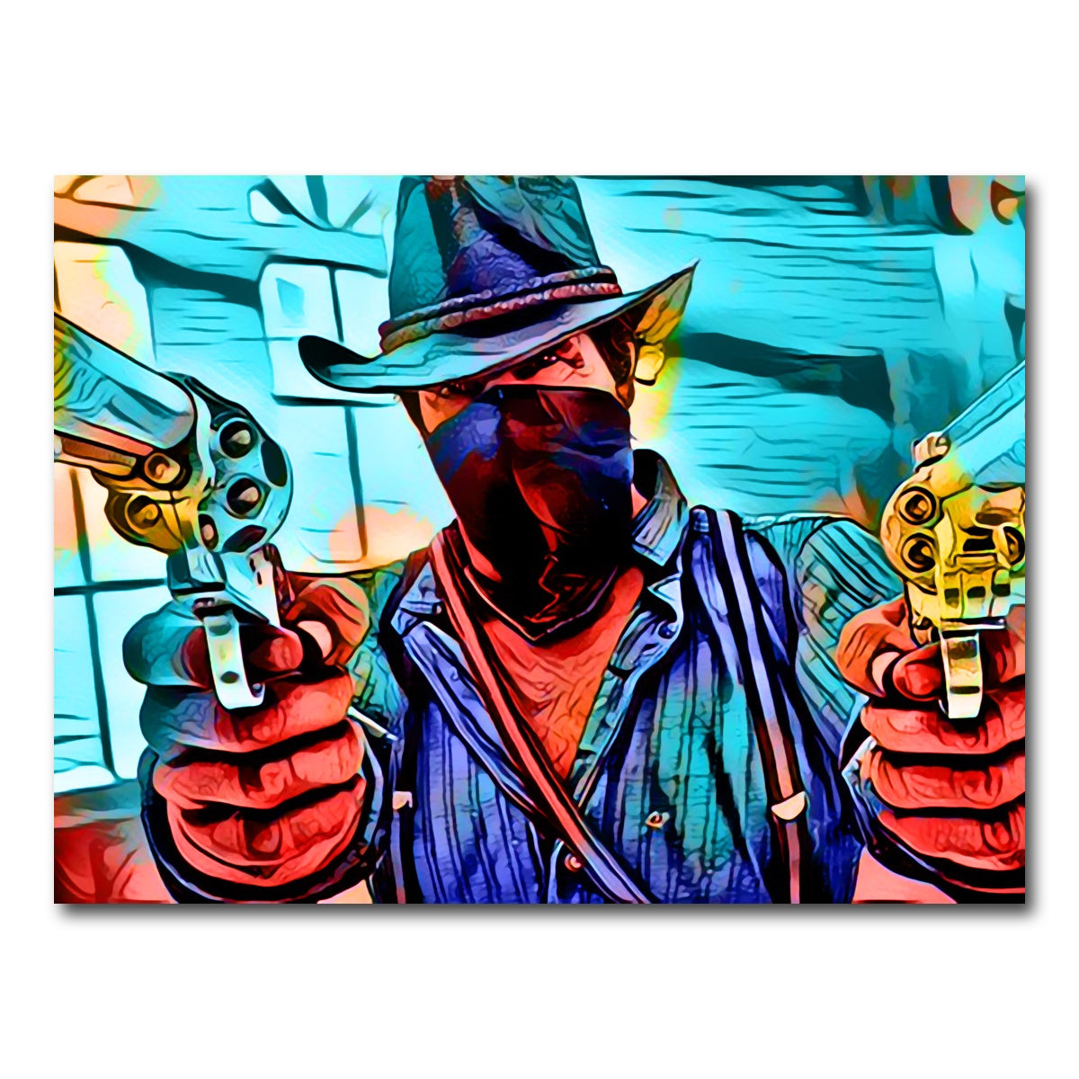 AUTO-MOCKUP WHITE | Gunslinger Morgan | 1 Piece | Gallery Wrap Canvas | group=4x3