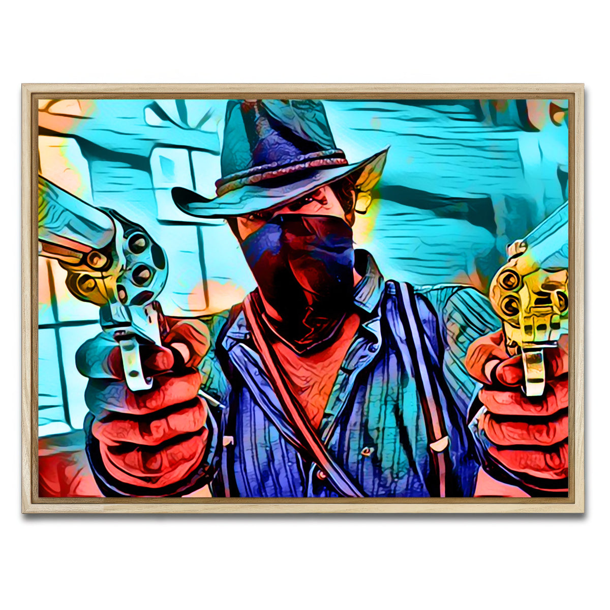 AUTO-MOCKUP WHITE | Gunslinger Morgan | 1 Piece | Natural Framed Canvas | group=4x3