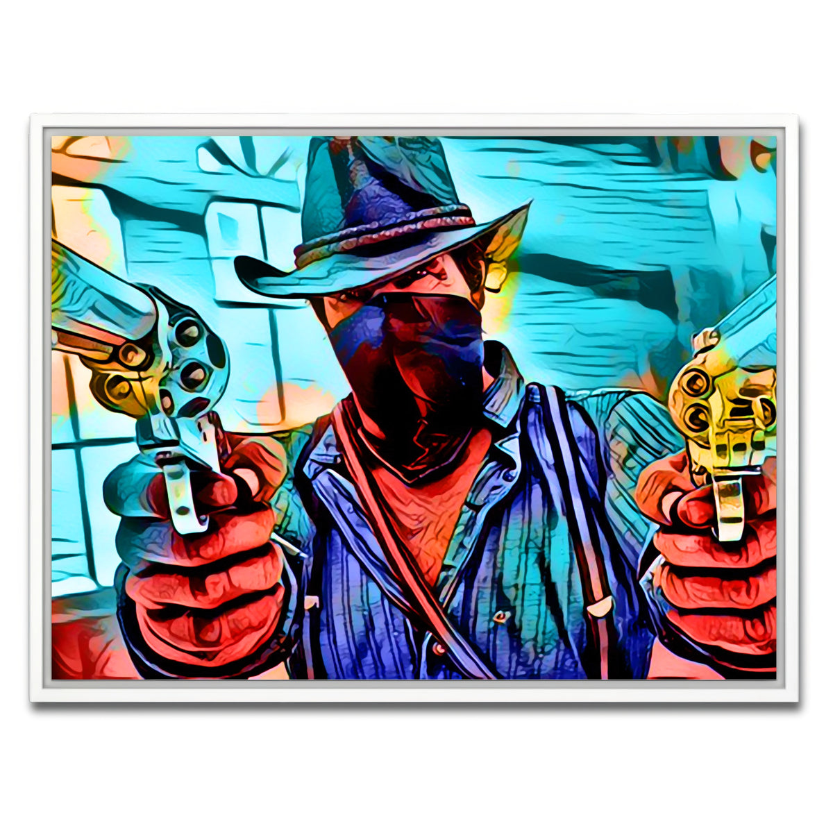 AUTO-MOCKUP WHITE | Gunslinger Morgan | 1 Piece | White Framed Canvas | group=4x3